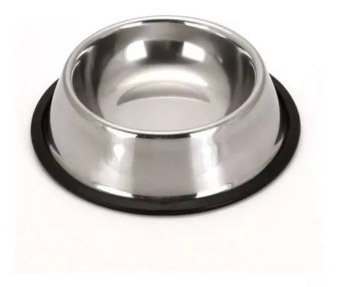 Comedero Metalico Grande Acero Inox