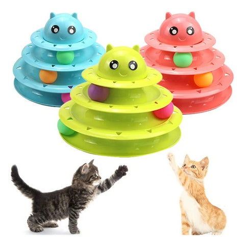 Juguete Interactivo Para Gato Piramide Juguete
