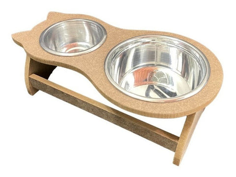 Comedero alto Gato Madera