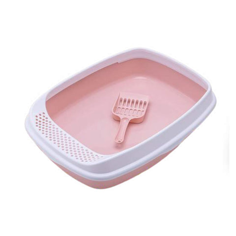 Arenero Gato Abierto Rosa