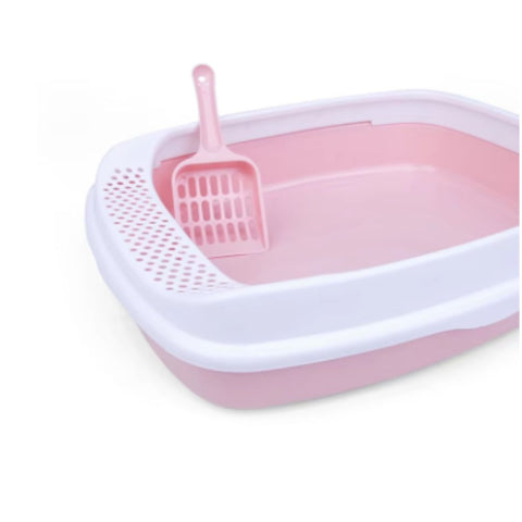 Arenero Gato Abierto Rosa